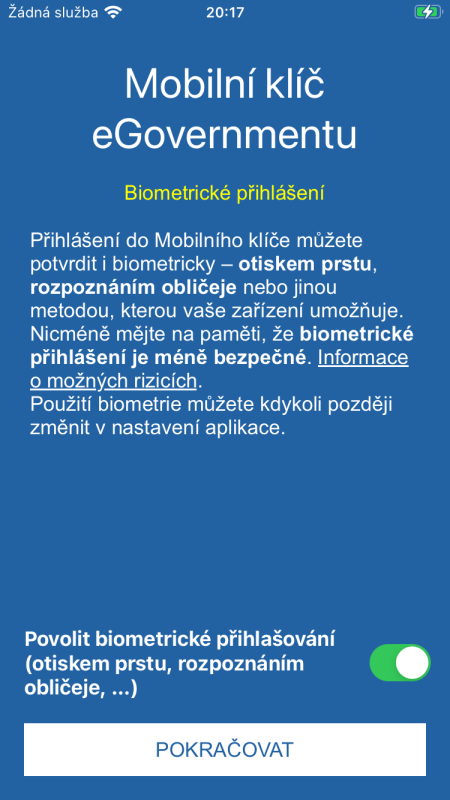 Biometrické zabezpečení