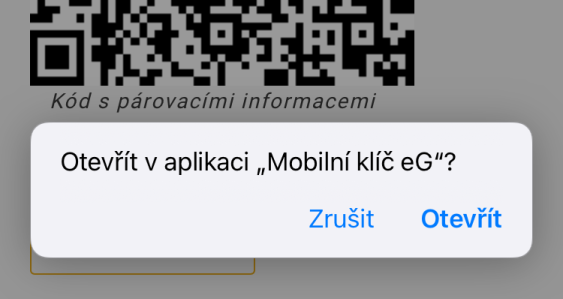 Spustit mobilní klíč na tomto zařízení