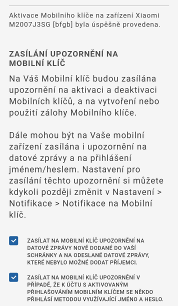 Nastavení dalších možností